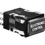 Switch Push Button N.O./N.C. DPDT Rectangular Button Momentary Contact Through Hole/Panel Mount PC Pins/Push-On