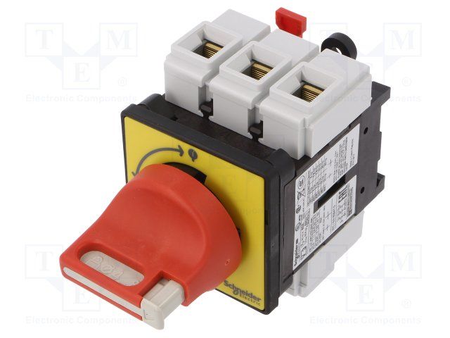3 Pole Door Mount Non-Fused Switch Disconnector,  63 A,  30 kW,  IP20,  IP65