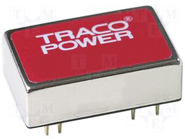 6W DC/DC Converter, 2x15V, 200mA, 9-18V In, Isolated, Metal