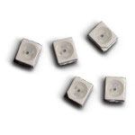 Orange LED Emitter, 605nm, 20mA, 2.1mm H, 120° View, PLCC