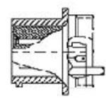 5-Pin Wall Mount Circular Connector, Straight, -65°C to 175°C, Solder Lug