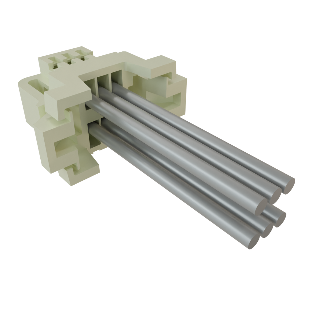 1.00 mm Double Row Discrete Wire Cable Assembly, Socket