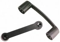 RS Pro Black Fibreglass Reinforced Nylon Concealed Fixings Matte Handle, 119.5mm x 35mm x 26mm 93.4mm