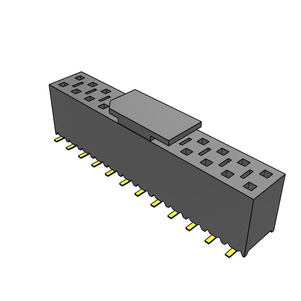 Conn Socket Strip SKT 24 POS 2.54mm Solder ST Top Entry SMD Tube