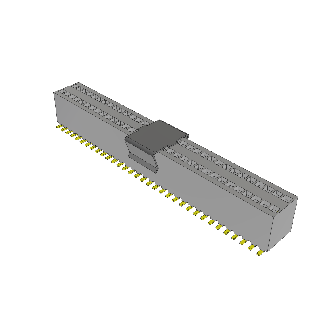 Board Connector, 66 Contact(s), 2 Row(s), Female, Straight, Surface Mount Terminal, Receptacle,