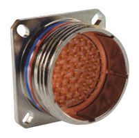 10-Position Aluminium Receptacle Connector, 10 Contacts, 175°C, Panel Mount