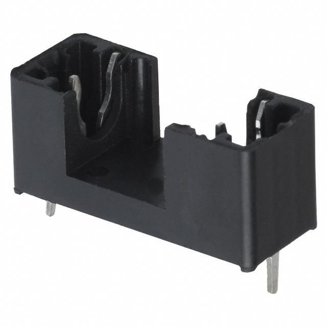 5A 250V PCB Fuse Holder, Horizontal, Illuminated, Nylon