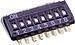 DIP Slide Switch, SPST, 10 Pos, 25mA, 24VDC, SMD