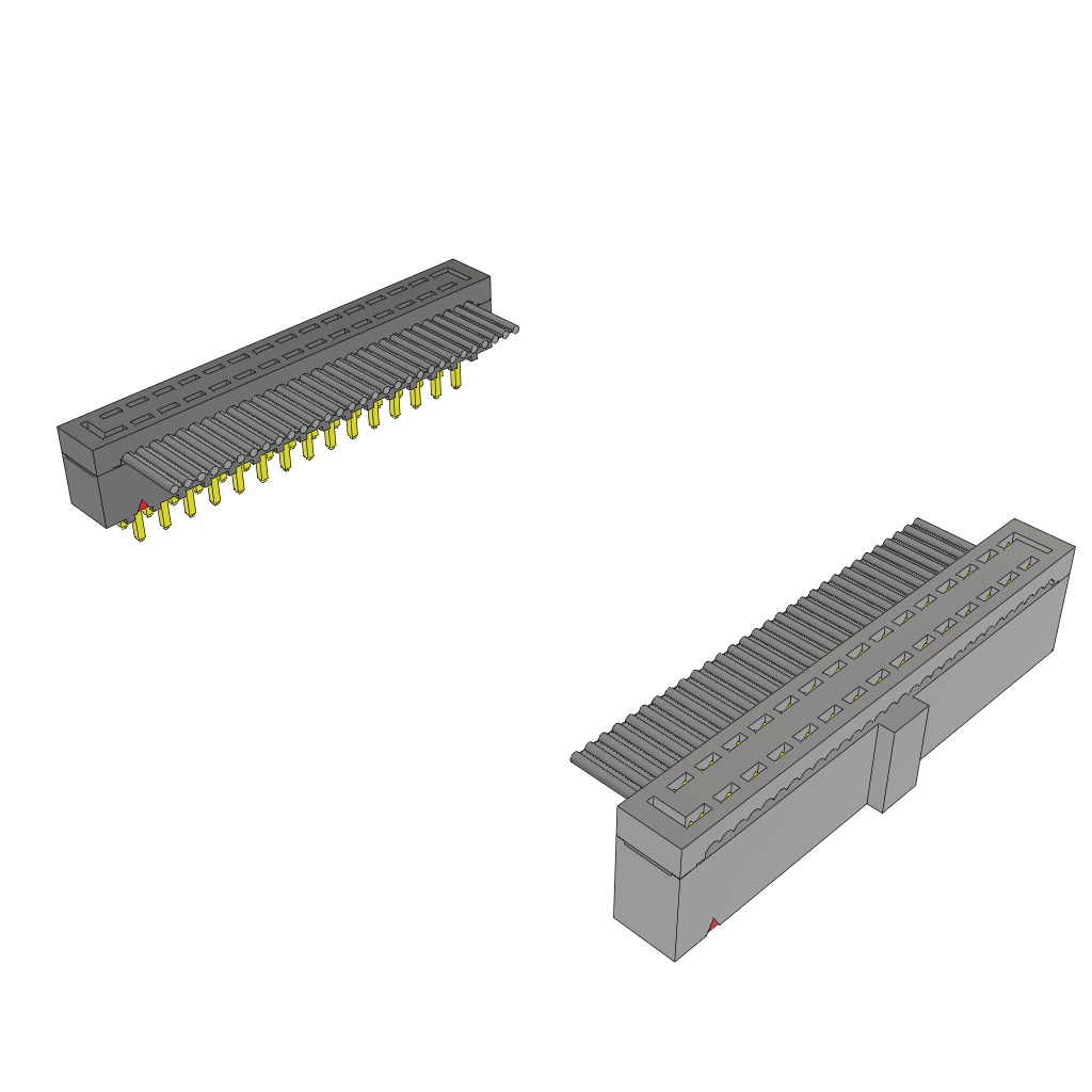 Cable Assembly Flat Ribbon 0.076m 28AWG IDC Connector to IDC Connector 30 to 30 POS PL-SKT IDT-IDT Bulk