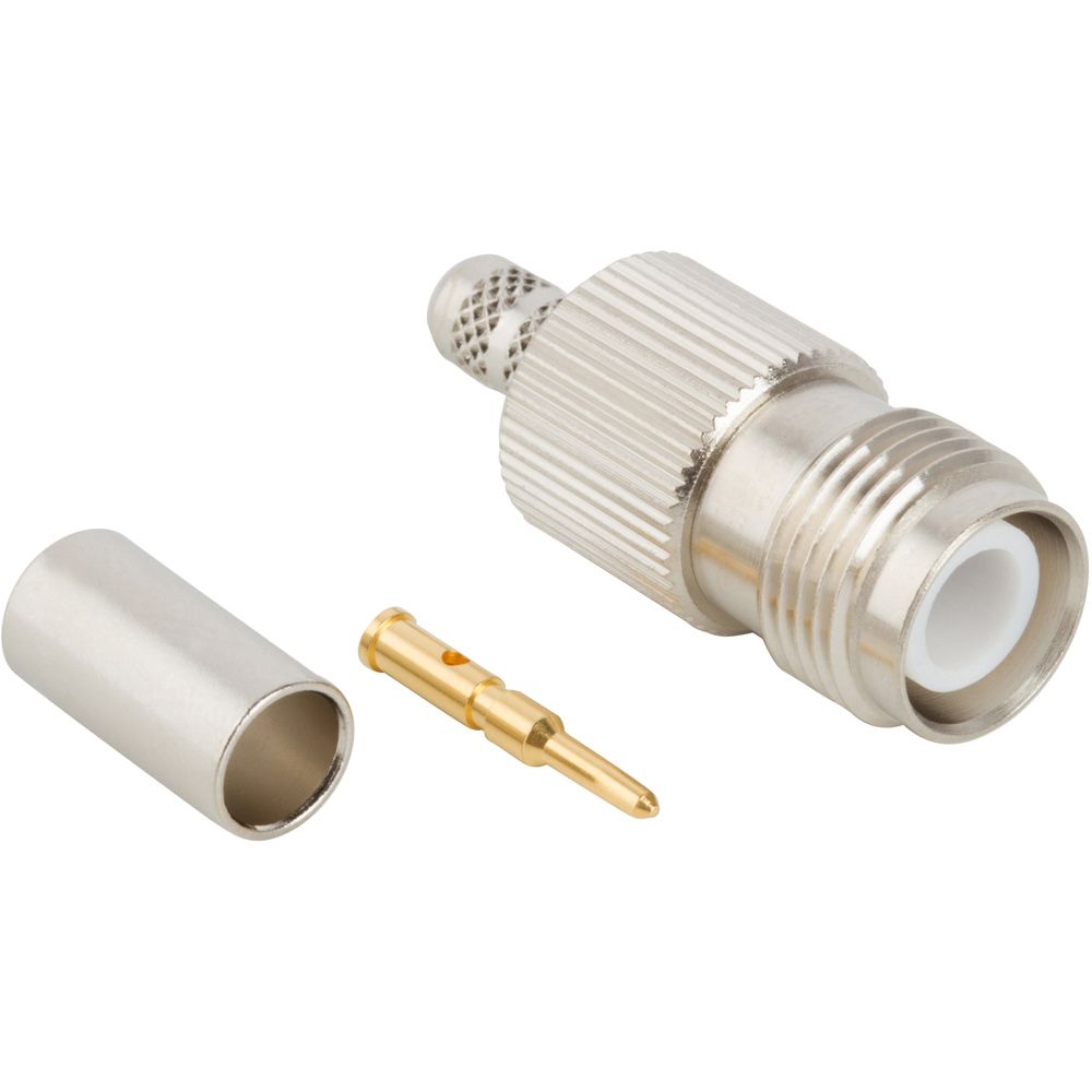 RF TNC Connector, 11GHz, 50R, Male, Crimp, Straight