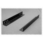 Black Steel Mounting Bracket, 1.75" H x 20.95" L x 1.9mm Thick