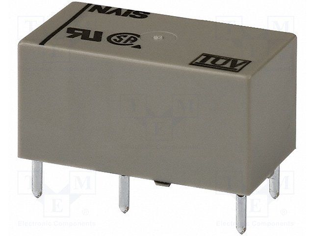 9VDC 5A SPDT General Purpose Relay, DIP, Through Hole