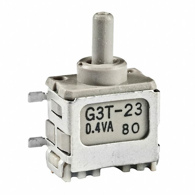 DPDT Toggle Switch, 0.1A 28V, SMD, Right Angle, Gold Plated