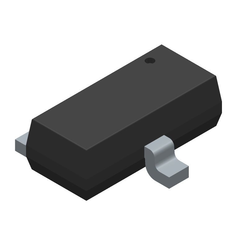 N-Channel MOSFET, 40V, 3A, 45mR Rds(on), TO-236 SM