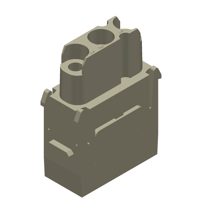 Rectangular Connector, 3 Pos, 40A, 690V, Screw, Polycarbonate, Silver