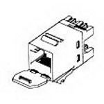 Conn Modular Jack F 6 POS Crimp ST Panel Mount 6 Terminal 1 Port Poly Bag Cat 3