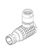 Circular Push Pull Connectors 16P RA PLG, 5-KEY KW 7.3MM-8.2MM CBL