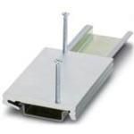 The DIN rail adapter is required to snap the Bluetooth devices FL BLUETOOTH AP, FL BT MOD IO AP, FLWLAN SPA and FL BT SPA onto a DIN rail. To do this, it is mounted on the respective device using the two enclosed screws.