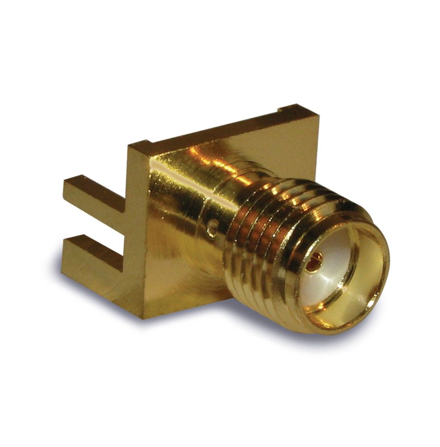 RF SMA Connector, Female, Board Mount, Solder, 18GHz, 50R