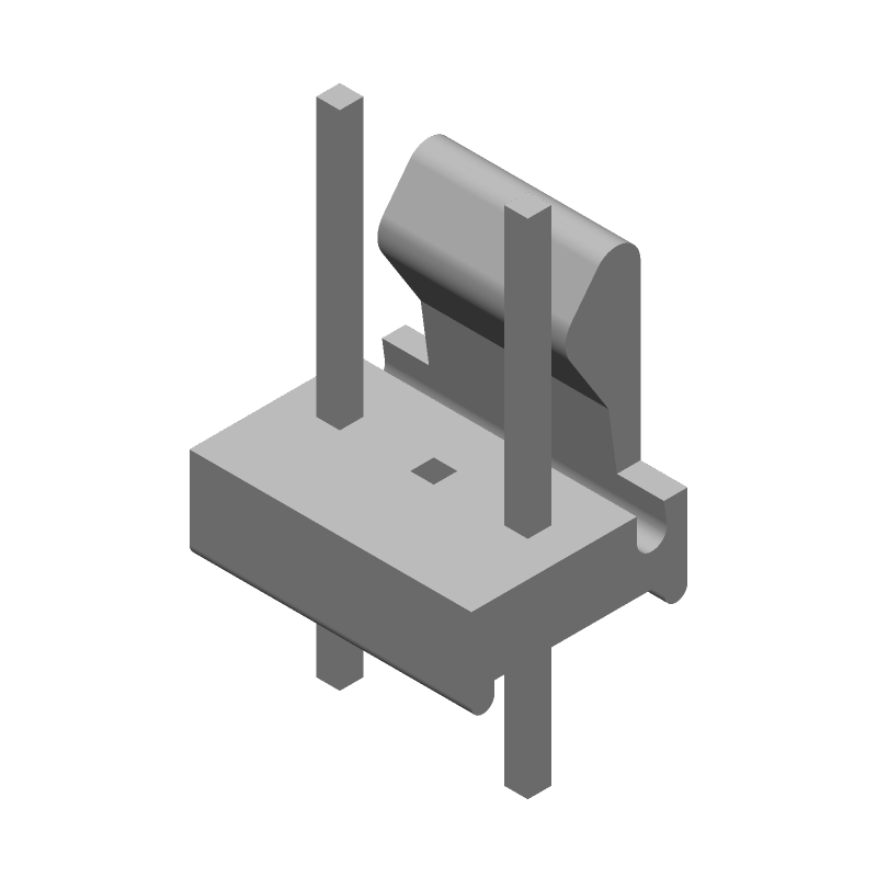 3 Pos Wire-to-Board Header, 5A, 2.54mm Pitch, Solder ST, Thru-Hole
