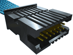 30AWG HDR-HDR Cable Assembly, -40 to 125°C, Crimp-Crimp Termination