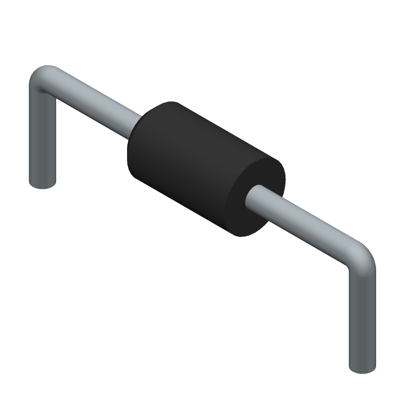 1A 200V Ultra Fast Recovery Rectifier, DO-41, Through Hole