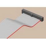 20 Pos 1.27mm IDC FFC Cable Assembly 30AWG Grey