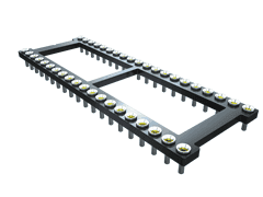 8-Contact Female SCSI Connector, 2-Row, 2.54mm Pitch, Through Hole Mount