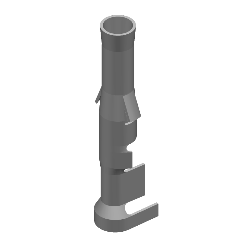 .093" Socket, 13A, 250V, 20-14 AWG, Female, Tin Plated Brass