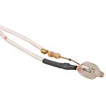 Bulb and Lead Assembly Neon 125 Volt 46k Resistor 2 Inch Lea