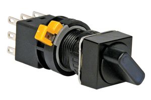 Switch Selector N.O./N.C. DPDT 45° Knob 5A 250VAC 125VDC Solder Tab 250000Cycles Panel Mount