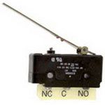 DPDT Snap Action Switch, 10A 250VAC/VDC, Lever, Screw Mount