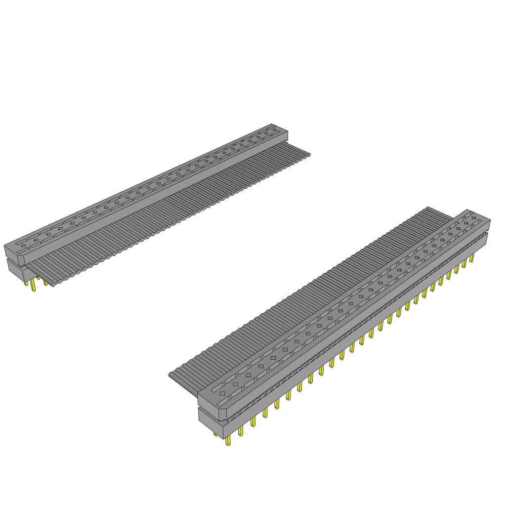 Cable Assembly Flat Ribbon 0.05m 28AWG IDC Connector to IDC Connector 52 to 52 POS PL-PL IDT-IDT Bulk