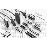 Conn SCSI RCP 50 POS 2.54mm Solder ST Thru-Hole 50 Terminal 1 Port