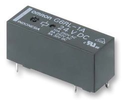 General Purpose Relay, G6RL Series, Power, Non Latching, SPST, 24 VDC, 10 A