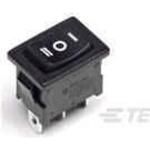 Switch Rocker ON OFF SPST Solder Lug Curved Rocker 16A 250VAC 372.85VA >100000Cycles Tray