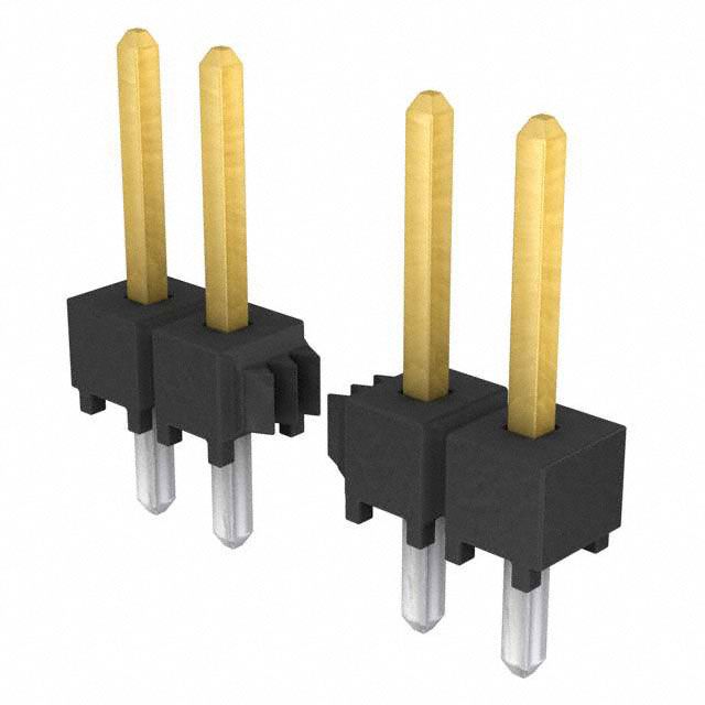 8-Contact Male Header, 2.54mm Pitch, 7.6A, 550V, -55°C to 125°C