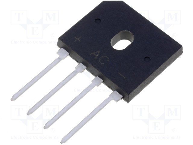 Diode Rectifier Bridge Single 400V 6A 4-Pin Case GBU Tray