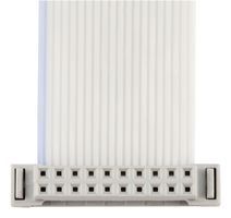 20-Position 2-Row Shrouded Header, 1A, 105°C, Free Hanging, 28AWG Ribbon Cable