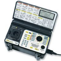 TESTER, ISOLAT, UNITEST, MACH MASTER; Insulation Tester Type:Digital Megohmmeter; Insulation Testing Voltage:500V; Insulation Testing Resistance:1Gohm; External Height:305mm; External Width:270mm; External Depth:130mm; Weight:5kg; SVHC:No SVHC (16-Dec-2013); Insulation Test Resistance:1Gohm; Load Current:16A; Output Power:3.9kW; Safety Category:600V CATII, 300V CATIII, EN61010, EN61557, IEC61010, IEC61557, IP40, VDE0411, VDE0413; Series:Unitest Machine Master; Short Circuit Current:2.5kA