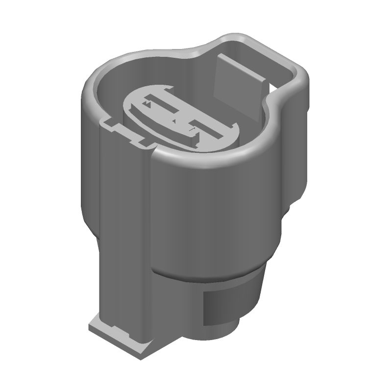 2 Pos Crimp Wire Housing, 7.9mm Pitch, 25A, PBT, Black