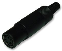 PRO SIGNAL         PSG01458             DIN Audio / Video Connector, 4 Contacts, Socket, Cable Mount, Metal Body