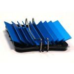 BGA Heat Sink 31x31x7.5mm Clip Mount 6.9°C/W Al Blue