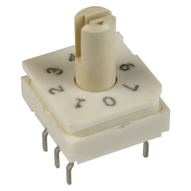 8-Pos Rotary Coded Switch, Octal, 30VDC, 100mA, Solder