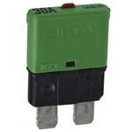 Thermal Circuit Breaker 15A 32VDC Push Reset 1 Pole