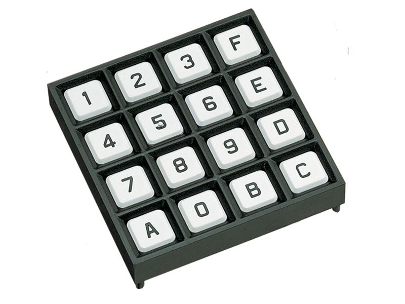 Keypad 12 Key Terminal Pins 10mA 24VDC 3.43N