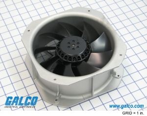 AC Fan, 115V, 500CFM, 225mm, Ball Bearing, Metal