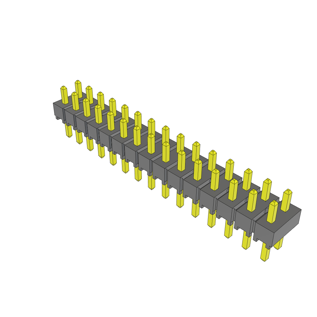 Conn Unshrouded Header HDR 30 POS 2.54mm Solder ST Top Entry Thru-Hole Bulk