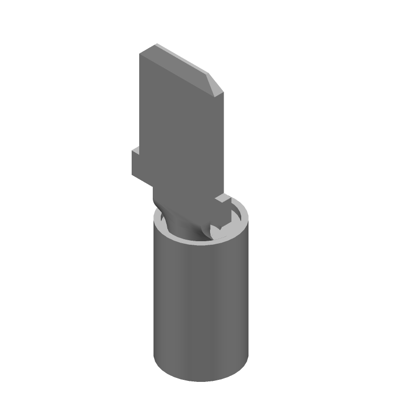 PIDG Quick Disconnect Terminal, 14-16AWG, Copper, Tin, Blue, 300V