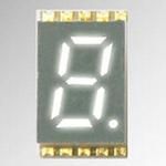 0.20 SINGLE DIGIT, SEVEN SEGMENT, SMT LED DISPLAY, 660nm RED CHIPS, GRAY FACE WITH WHITE SEGMWNTS, COMMON ANODE, 10 PADS.